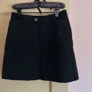 100% Leather mini skirt